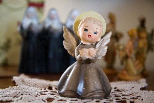 good luck amulet angel figurine